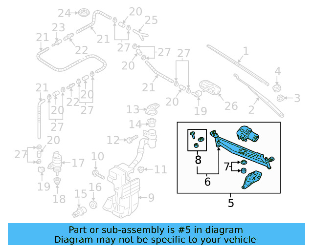 Motor & Linkage 561-955-023-C - View 3