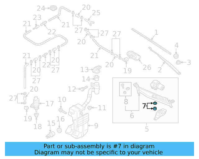 Mount Bracket Hardware Kit 3C0-998-754 - View 17