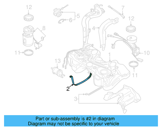 Tank Strap 1K0-201-655-B - View 9