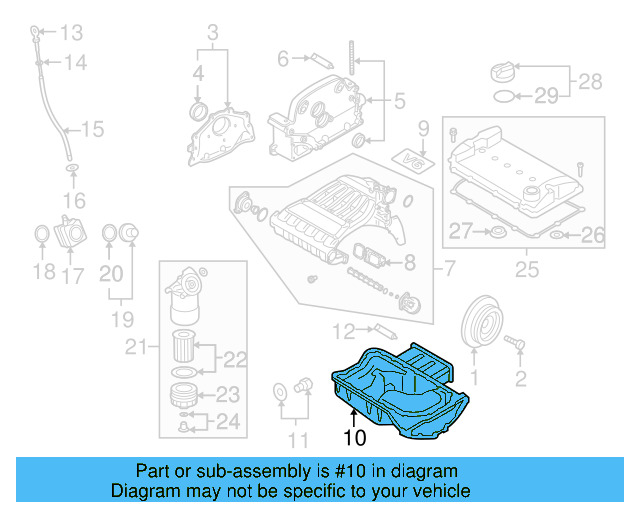 Oil Pan 022-103-601-P - View 3