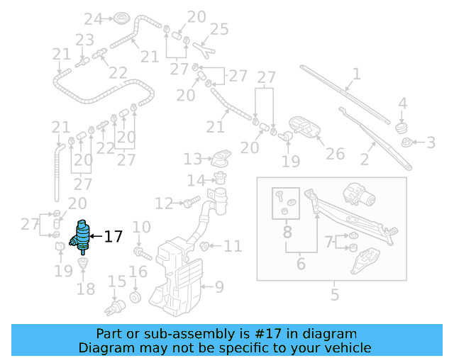 Washer Pump 1K5-955-651 - View 14
