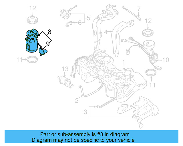 Fuel Pump Assembly 1K0-919-051-AR - View 6