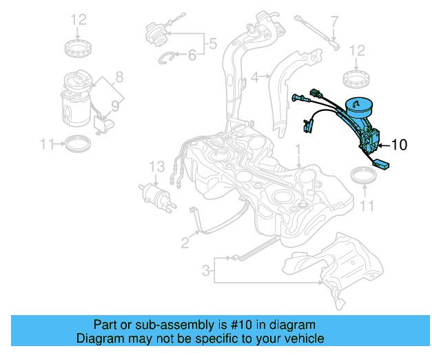 Fuel Pump Assembly Seal 1J0-919-133-B - View 35