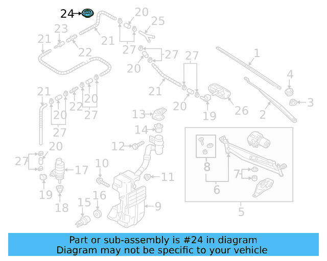 Washer Pump Seal 443-955-465 - View 54