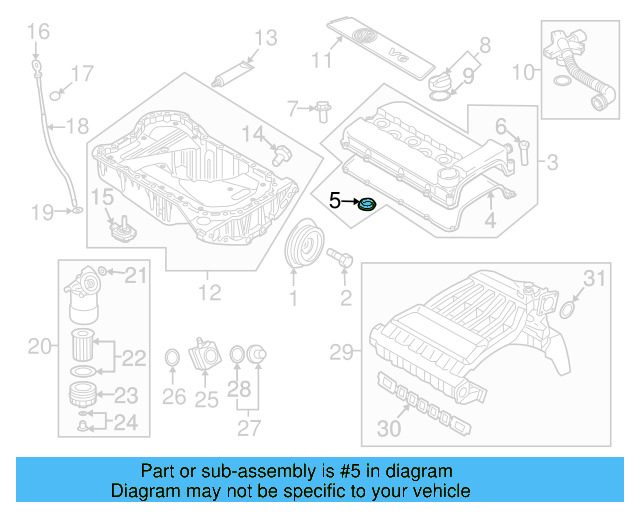Engine Valve Cover Bolt O 022-103-484-F - View 11