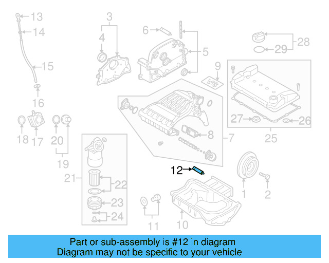 Upper Oil Pan Sealer D-176-501-A1 - View 71