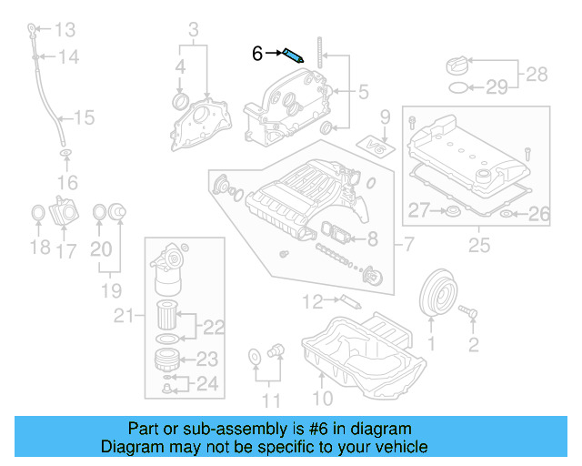 Upper Oil Pan Sealer D-176-501-A1 - View 72