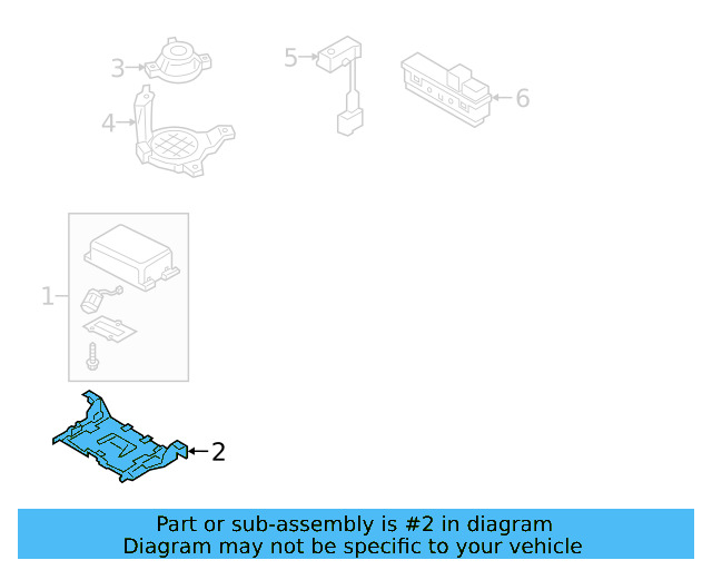 Mount Bracket 3Q0-035-925 - View 4