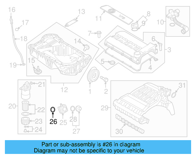 Engine Oil Cooler O 038-117-070-A - View 32