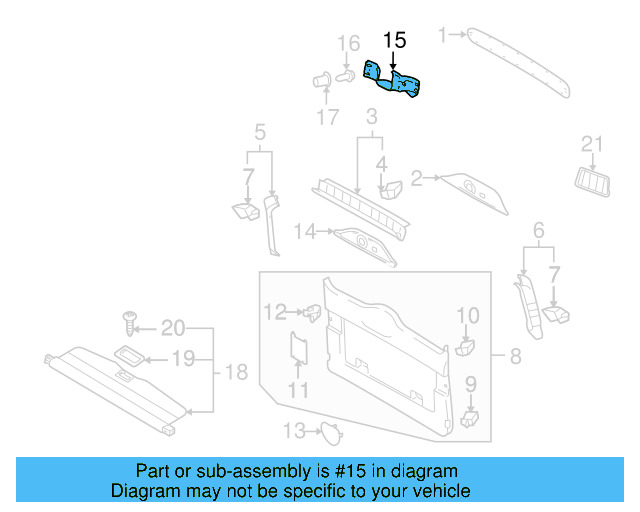 Hinge Cover 7L6-867-437-G-B41 - View 3
