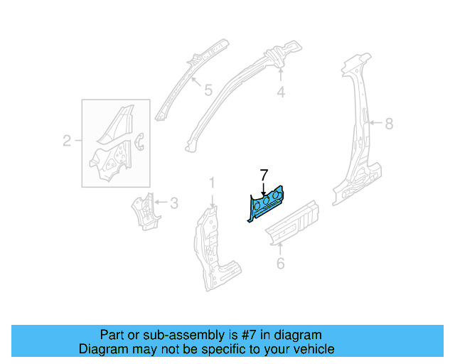 Rocker Reinforced 1K6-810-717-A - View 6