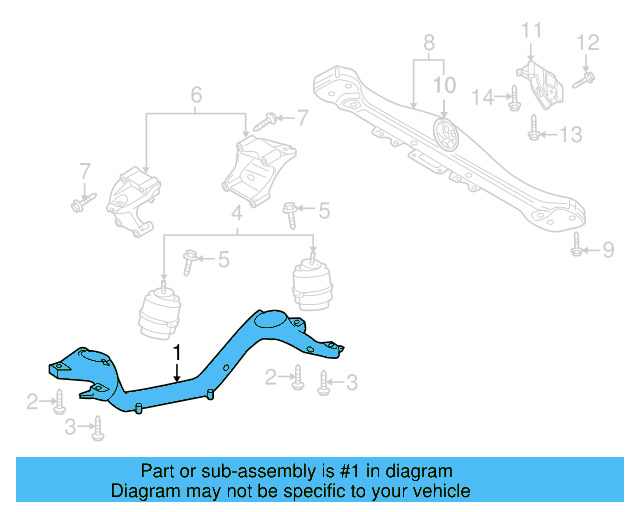 Engine Carrier 7L0-199-207-A - View 3