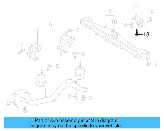 Trans Mount Bracket Mount Bolt N-100-155-07 - View 15
