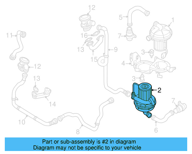 A.I.R Pump 07C-959-253-B - View 3