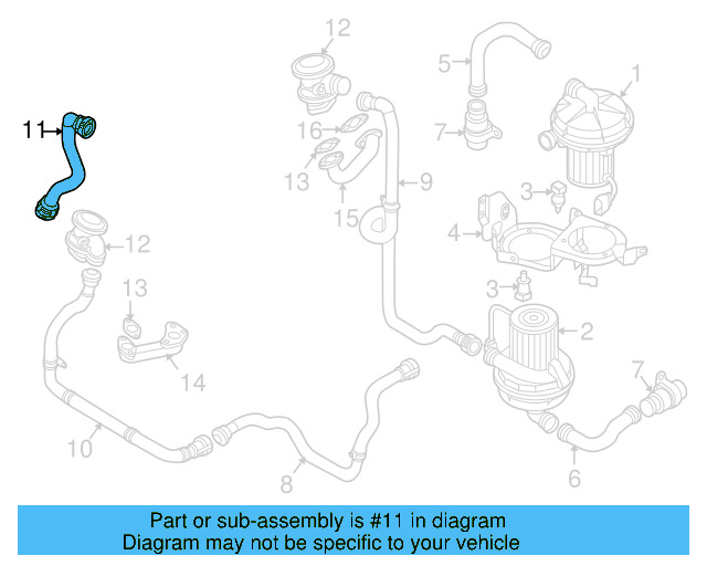 Intake Pipe 3D0-131-149 - View 5