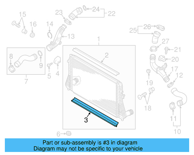 Upper Mount 1K0-121-367-P - View 12