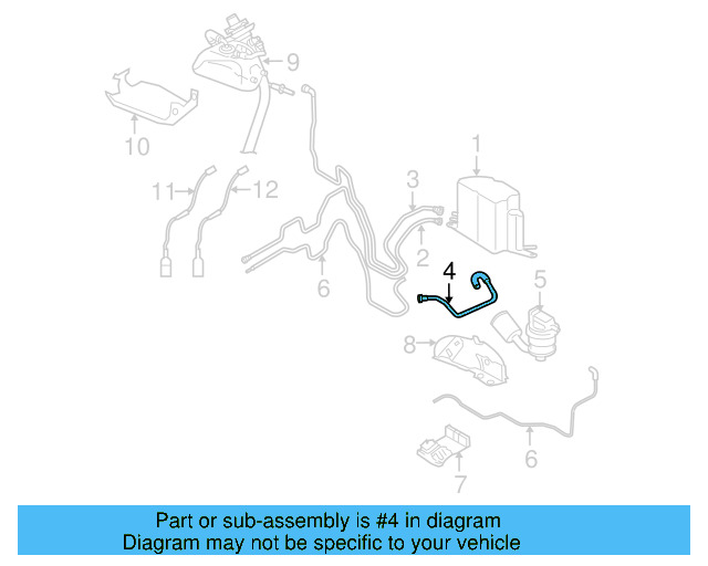 Breather Tube 3D0-201-090-Q - View 9
