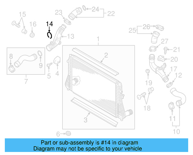 Connector Pipe Retainer Clip 1K0-145-769-J - View 28