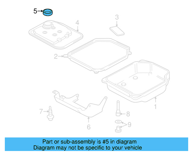 Transmission Filter Gasket 01M-325-443 - View 24