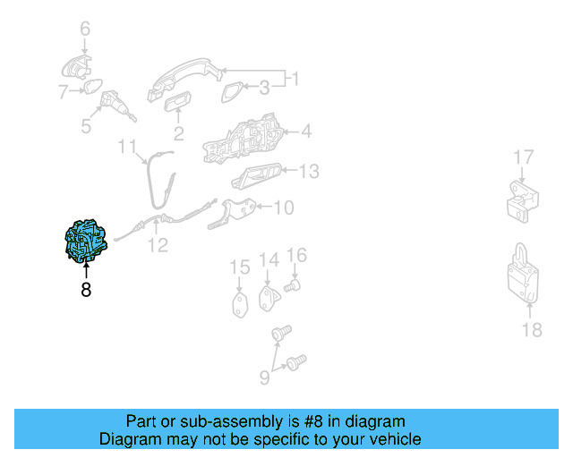 Lock 3C1-837-015-B - View 7