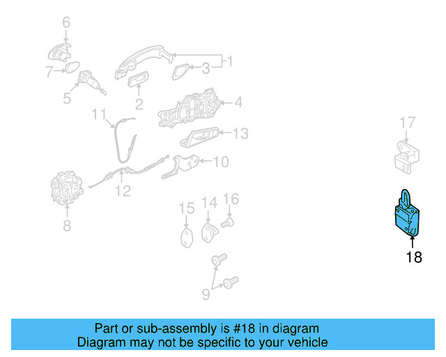 Lower Hinge 3C8-831-412-C - View 7