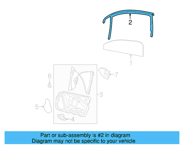 Window Guide 3C4-837-431-F-5AP