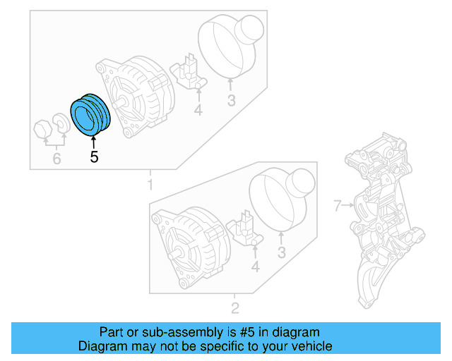 Alternator Pulley 07K-903-119-E - View 18
