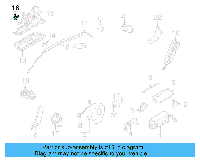 Front Mount Bracket Bolt N-910-799-01 - View 40