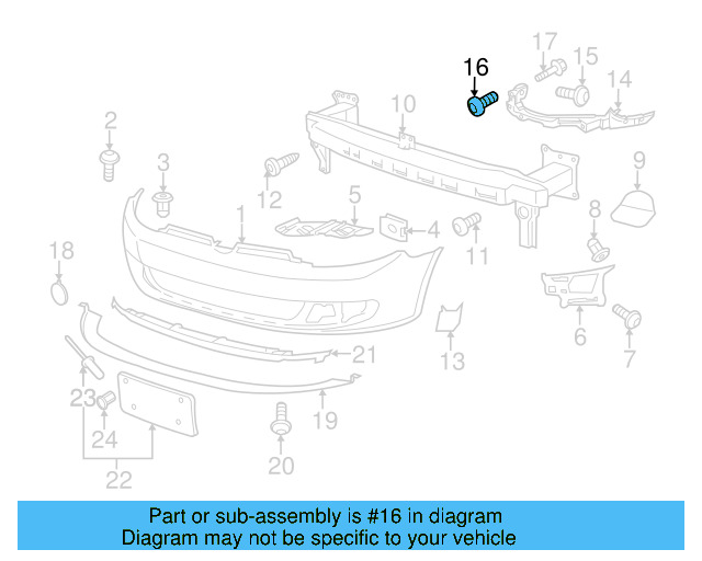 Headlamp Assembly Bolt N-910-953-01 - View 14