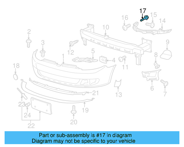 Headlamp Assembly Bolt N-910-953-01 - View 38