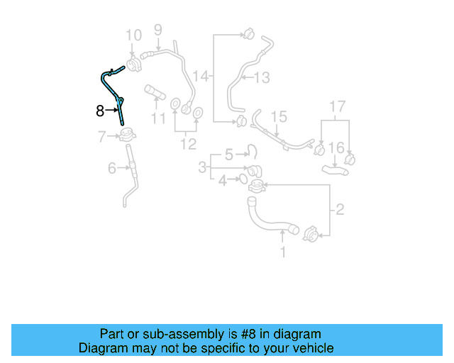 Engine Coolant Hose 06F-121-447 - View 39