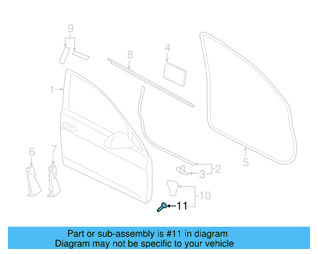 Cover Clip 8E0-881-090-4PK - View 10