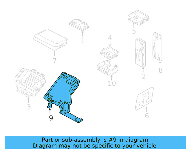 Bracket 3G8-927-163 - View 3