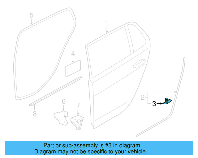 Door Weather 1Z0-837-732-A
