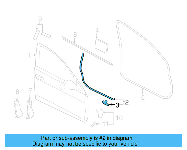 Door Weather 5GM-837-676-A - View 3