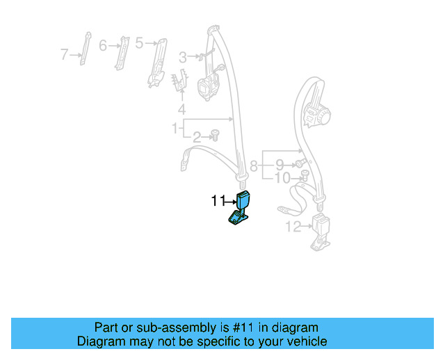 Buckle End 7L0-857-821-C-MCX - View 3