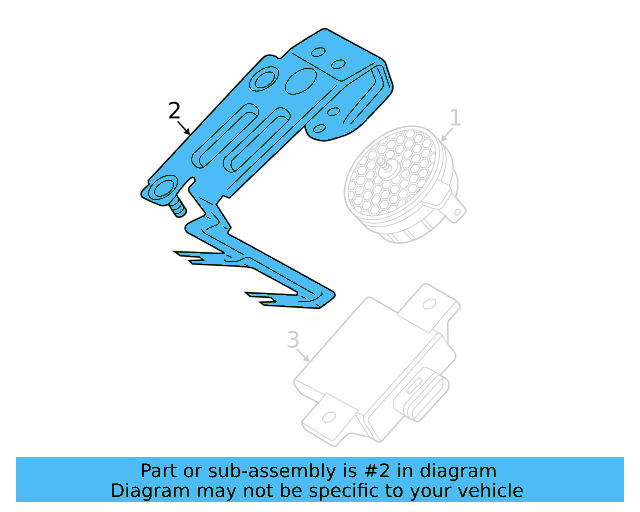 Actuator Mount Bracket 3G1-906-468 - View 3