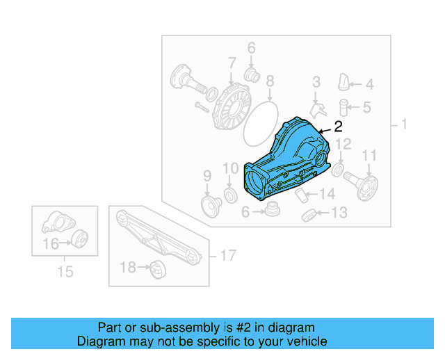 Axle Housing 01R-525-053-S - View 3