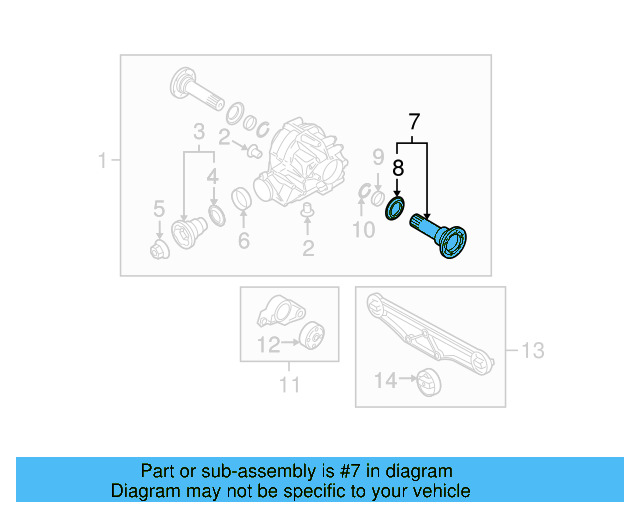 Output Shaft 08Y-525-284 - View 3