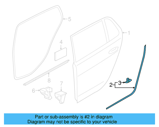 Door Weather 5G9-839-699-B - View 4