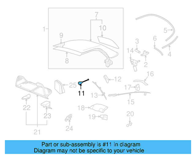 Cable & Guide 1Y0-871-342-B - View 7
