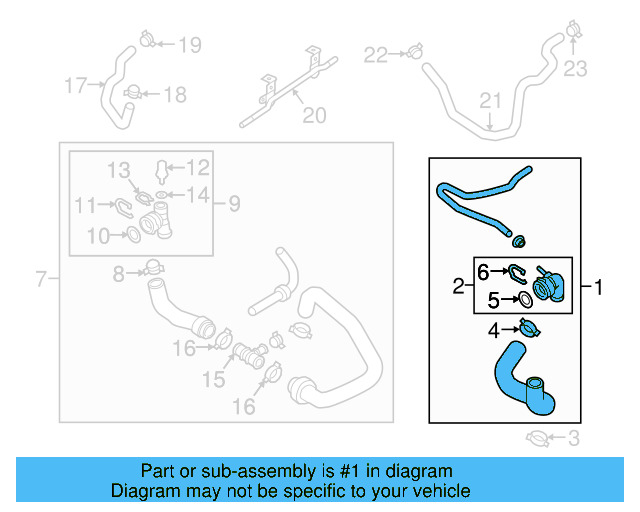 Radiator Hose 3QF-122-101-G - View 10