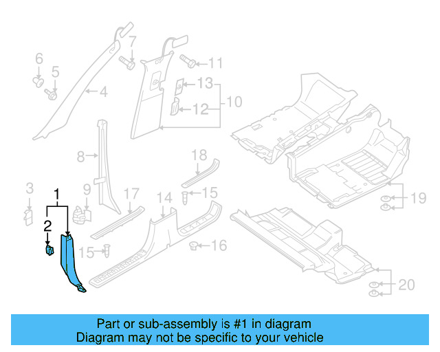 Cowl Trim 7L0-863-484-F-7G8 - View 3