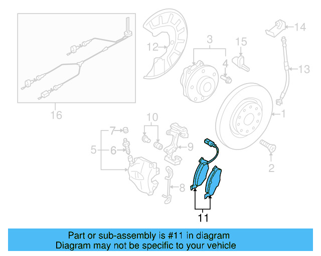 Brake Lining Front 5K0-698-151-B - View 14