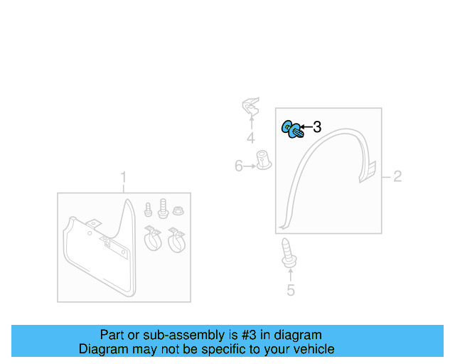 Side Cover Clip 1K0-867-388-A - View 161