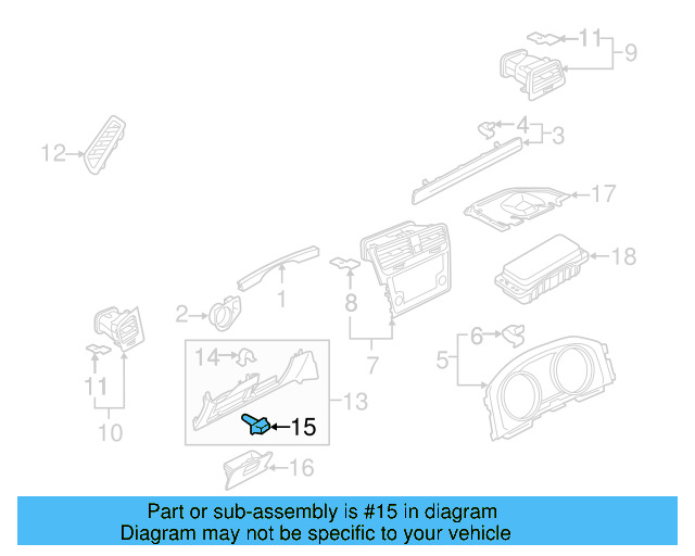 Instrument Panel Trim Panel Insulator 7M3-857-145-A - View 27
