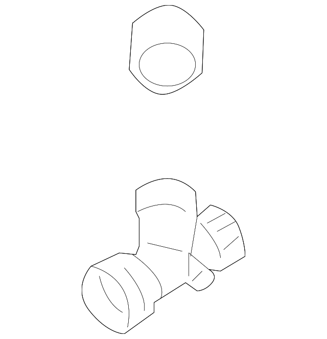 Lower Hose 1J0-122-051-AN