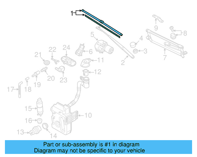 Wiper Blade 1Q2998002 - View 3