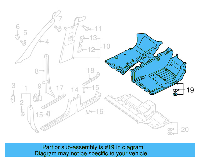 Front Carpet 7L6-863-103-HF-7M2 - View 4
