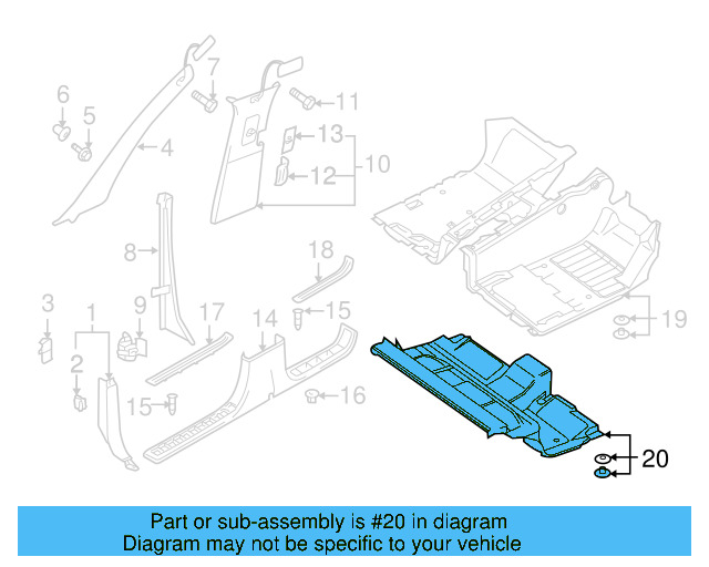 Front Carpet 7L6-863-103-HF-7M2 - View 5